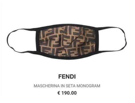 fendi mascherina in seta monogram|fendi clothing for women.